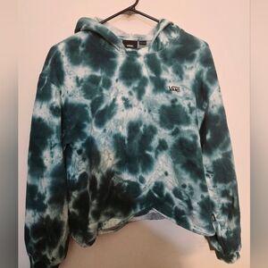 Vans Teal Tie-Dye Hoodie | Sz M